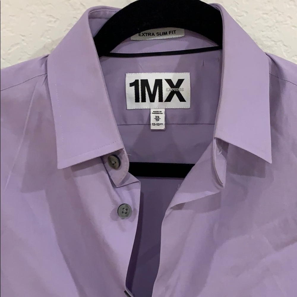 Men’s Express. 1MX. Button Down. XS. 13”-13.5”.